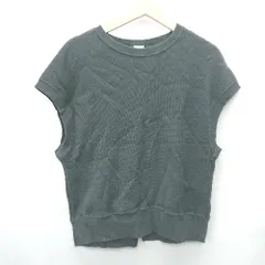 ◇ ⊂ green label relaxing コットン系 ノースリーブ ベスト サイズM ブラック レディース E  【1409100043105】