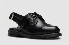 DR. MARTENS ドクターマーチン レディース ジョージア ブラック ウイングチップローファー スリングバック EU39 255 260のサムネイル