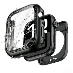 【数量限定】PC+ガラス素材 前後の保護 超薄型 1 in 高耐久 2 ケース 高透過率 44mm 対応 装着簡単 対応 SE 耐衝撃 SE2 SE3 指紋防止 4 5 全面保護 6 Series 対応 カバー カバー iWatch Watch Apple 4