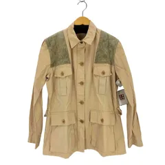 ラルフローレンスポーツ RALPH LAUREN SPORT スウェード切替デザインサファリジャケット レディース  7fのサムネイル