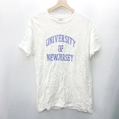 ◇ ⊂ GILDAN ロゴプリント 半袖. Ｔシャツ サイズM ホワイト パープル メンズ レディース E  【1409100047028】