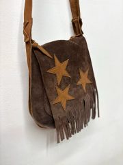 ドルチェ&ガッバーナ ハトメ バタフライ ショルダーバック スエード 大