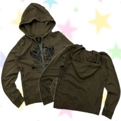 Affliction ジップアップパーカー 極希少スカルデザイン ヴィンテージ 