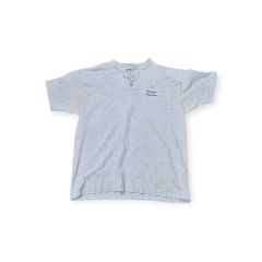 レトロ オールド ヘンリーネック 半袖 Tシャツ グレー XL アウトドア 