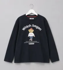 メンズ Kappa ベアプリプリンティング ラウンド 長袖Tシャツ Mサイズ 出品のサムネイル