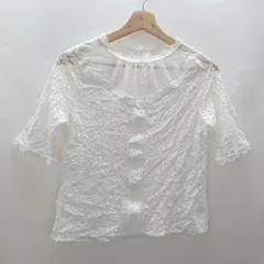 ◇ ⊂ MISCH MASCH　ミッシュマッシュ コットン系 半袖 ブラウス サイズM ホワイト レディース E  【1409240047544】