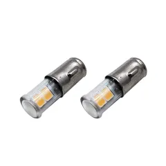 【4SMD高輝度/電球色】Ruiandsion BA7S LED電球 2個セット DC12V専用 2835チップ 車内計器・警告灯 交換用