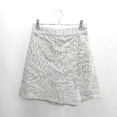 ◇ ◎●未使用● Θ Heather ヘザー チェック柄 ミニ丈 台形 スカート サイズS グレー系 レディース E  【1409240048299】のサムネイル