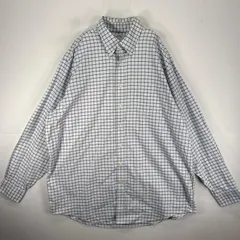 古着 ブルックスブラザーズ Brooks Brothers 長袖シャツ ボタンダウン 胸ポケット XL  ホワイト系 チェック メンズ