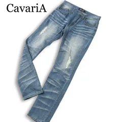 CavariA キャバリア ダメージ加工★ ストレッチ スキニー デニム パンツ ジーンズ Sz.46　メンズのサムネイル