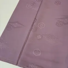 色無地 上品な地紋 一つ紋 正絹 着物 MK-3740