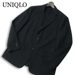 24SS★ UNIQLO ユニクロ 通年★ 【感動ジャケット】 テーラード ジャケット 大きいサイズ Sz.XL メンズ ネイビー