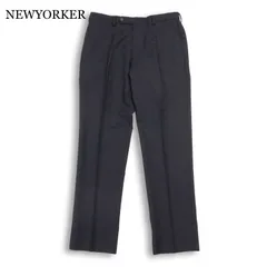 NEWYORKER ニューヨーカー 通年★ タック テーパード スラックス パンツ Sz.88 メンズ グレーのサムネイル
