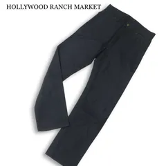 H.R.MARKET ハリウッドランチマーケット 通年★ スリム コットン パンツ Sz.28 メンズ 黒 日本製のサムネイル