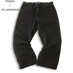 今期!! 26SS★ UNIQLO × JW ANDERSON ユニクロ JWアンダーソン ストレート ジーンズ デニム パンツ Sz.35 メンズ 大きい