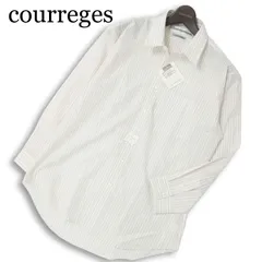 【新品 未使用】 courreges homme クレージュ 通年★ 長袖 ストライプ シャツ ワイシャツ 日本製 Sz.39-78 メンズのサムネイル