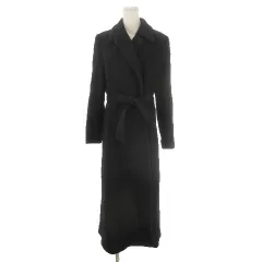 ビーシービージーマックスアズリア BCBGMAXAZRIA チェスターコート ウール M 黒 ブラック ベルト付き /MN6 ■ECD004のサムネイル