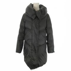 希少形 ZARA ロングラップダウンコート L相当 ブラック 0769 - メルカリ