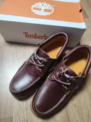 Timberland 3アイ ボートシューズ バーガンディ 275