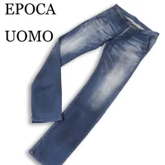 EPOCA UOMO エポカ ウォモ 通年 USED加工★ ストレッチ スウェット デニム パンツ ジーンズ Sz.46　メンズ 日本製のサムネイル