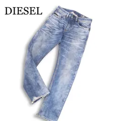 イタリア製★ DIESEL ディーゼル 【THOMMER-T】 ダメージ加工★ スウェット デニム パンツ ジョグ ジーンズ Sz.27 メンズ