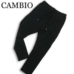 CAMBIO カンビオ 通年★ イージー ストレッチ サルエル ジョッパーズ パンツ Sz.L メンズ 黒 ブラックのサムネイル