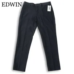 【新品 未使用】 EDWIN エドウィン 通年★ K80067 デニムライク スラックス パンツ 大きいサイズ Sz.91cm メンズ