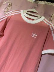adidas SPINS 半袖Tシャツ ブラウン ピンク S - メルカリ