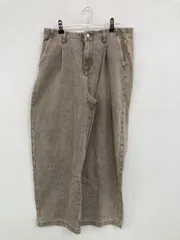 INTER FACTORY インターファクトリー デニムパンツ M ブラック フルレングス 無地 ワイド・ルーズ テーパード ストレート レギュラー ヴィンテージのサムネイル