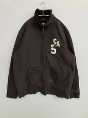 AEROPOSTALE エアロポスタル パーカー L/G ブラウン コットン ボア 無地 ワンポイント ジップアップ 長袖のサムネイル