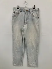 Wrangler ラングラー デニムパンツ スカイブルー 無地 ワンポイント スタンダード テーパード レギュラー ヴィンテージ