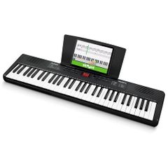 Yumcute 電子ピアノ 日本語表記 充電式 200音色内蔵 MIDI機能