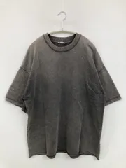 ZARA ザラ Tシャツ/カットソー USA S グレー 無地 ミドル丈 半袖 クルーネック(丸首)