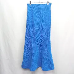 ◇ natural couture ナチュラルクチュール マーメイド ロング Aライン スカート サイズL ブルー レディース E  【1409240062394】のサムネイル