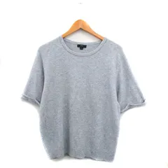 ジェイクルー J.CREW ニット セーター 半袖 シンプル L グレー 灰 /KT22