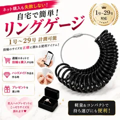 リングゲージ 1〜29号 ブラック 日本規格 指輪サイズ計測 測定ツール 指輪サイズ確認 リングサイズゲージ 指輪測定 アクセサリー ジュエリー 工具 サイズ調整 リングサイズ確認 黒 黒色 指輪測り 簡単計測