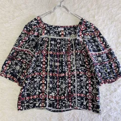 美品✨CHANEL シャネル　シルク100% ココマーク総柄ブラウス 07A P31982 大きいサイズ 44 マルチカラー　絹のサムネイル