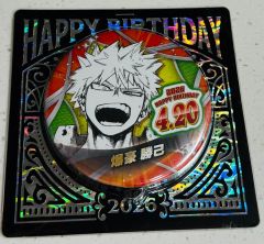 爆豪勝己 バースデイ缶バッジ 2026 2個セット - メルカリ