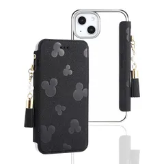 【新品】 アイフォン 13ミニ ケース 手帳型 クリアタイプ 薄型 カード入れ 型押しマウス キャラクター 女性 iPhone13mini 携帯カバー 手帳型 可愛い オシャレ 背面クリア 使いやすい Befortwo アイホン14ミニ スマホカバー 透明 カ