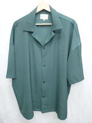 ◇ ⊂ EMMA CLOTHES 엠마 클로즈 심플 무지 반소매 셔츠 사이즈 M 그린 맨즈 P [1409250040139]