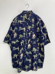 NAUTICA ノーティカ シャツ/ブラウス M/M ネイビー コットン その他総柄 ミドル丈 半袖 ボタンダウン