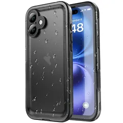 【新品】 SPORTLINK iPhone 16 Plus 用 防水ケース iPhone 16 Plus 用 ケース 完全防水 IP68規格防水等級 防雪 防塵 耐衝撃 360°全面保護 ワイヤレス充電 フェイスID 認証対応 カメラ調整ボタン 操作便利 超薄