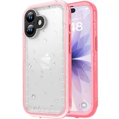 【新品】 SPORTLINK iPhone 17 用 防水ケース - いPhone 17 ケース 完全防水 IP68規格防水等級 防雪 防塵 耐衝撃 360°全面保護 ワイヤレス充電 フェイスID 認証対応 カメラ調整ボタン 操作便利 超薄型 ストラップ付き 