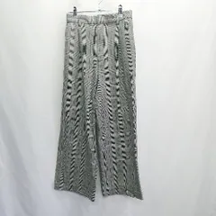 ◇ ⊇ ROPE PICNIC ロペピクニック チェック柄 スラックスパンツ サイズ36 グレ－系 レディース E  【1410100006991】