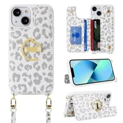 【新品】 Ｈａｖａｙａ スマホショルダー iPhone 13 miniケース iphone13 mini ケース スマホケース iphone13mini ショルダー リング付き レザー 肩掛け カード収納(アイフォン13ミニ /あいふぉん13mini/いpho