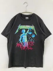 UNIQLO ユニクロ Tシャツ/カットソー S ブラック 前面プリント ミドル丈 半袖 クルーネック(丸首)