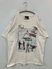 UNFLEDGED Tシャツ/カットソー XL アイボリー 前面プリント ミドル丈 半袖 クルーネック(丸首)
