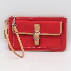 COACH ハンプトンズ ターンロック リストレットポーチ スエード 美品 