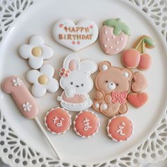 ちょこてん様 クレイケーキ 名前フェイクアイシングクッキー - メルカリ