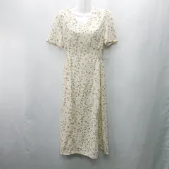 ◇ ⊂ Girly Doll ガーリードール 花柄 半袖 マキシ ワンピース サイズM ベージュ系 レディース E  【1410100069132】のサムネイル